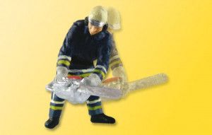 eMotion Fireman with Chainsaw