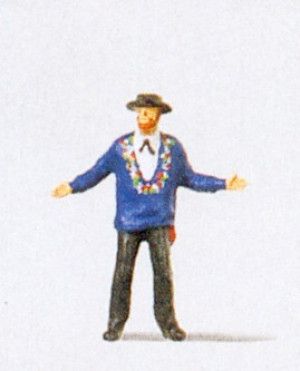 Man in Swiss (Canton) National Costume Figure