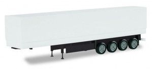 Pick Up with Base Plate Trailer 4 Axle White