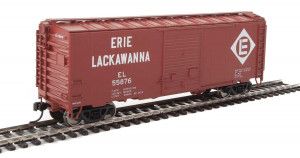 40' ACF Welded Boxcar Erie Lackawanna 55876