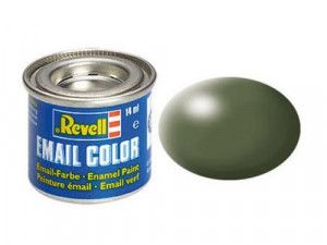 Enamel Paint 'Email' (14ml) Solid Silk Matt Olive Green