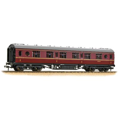 LMS 57ft 'Porthole' First Corridor BR Maroon