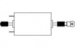 Motor with Worm Gear for BR64/BR24