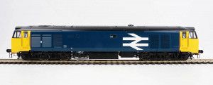 Class 50 Unnumbered BR Large Logo Blue Black Roof