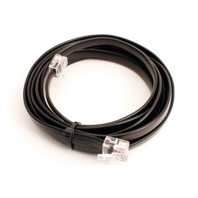 6-wire Flat Cable w/RJ12 Connectors (1m) (suitable for use with all NCE systems)