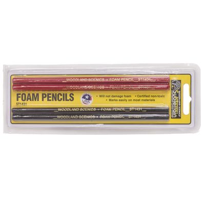 Foam Pencils (2 Red & 2 Black)