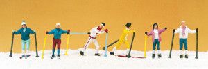 Cross Country Skiers (6) Exclusive Figure Set