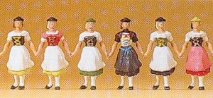 Females in Bavarian Costume (6) Figure Set