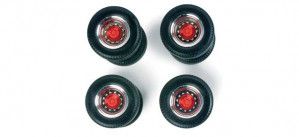 Hypoid Axles Chrome/Red (8 Wheelsets)
