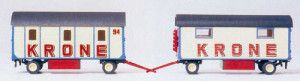 Circus Krone 3 Compartment Equipment Trailers (2) Kit