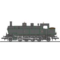 Steam locomotive, Class 378, BBÖ, era II, round chimney