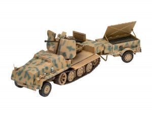 German sWS Half Track with 37mm Flak43 (1:72 Scale)