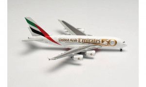 Airbus A380 Emirates UAE 50th Anniversary A6-EVG (1:500)