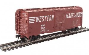 40' ACF Welded Boxcar Western Maryland 4393