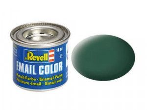 Enamel Paint 'Email' (14ml) Solid Matt Dark Green