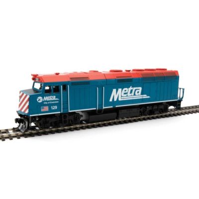 EMD F40PH Locomotive Chicago Metra 129 (DCC-Sound)