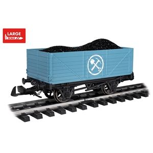 Large Scale Mining Wagon with Load - Blue