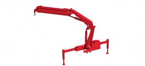 Hiab Loading Crane X-HIPRO 232 E-3 with Hook Red