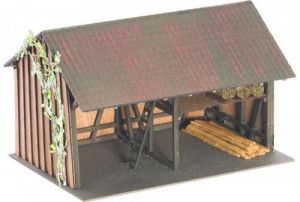 Wooden Barn Laser Cut Structure Kit