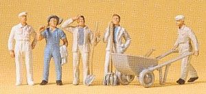 Building Workers (5) and Accessories Standard Figure Set