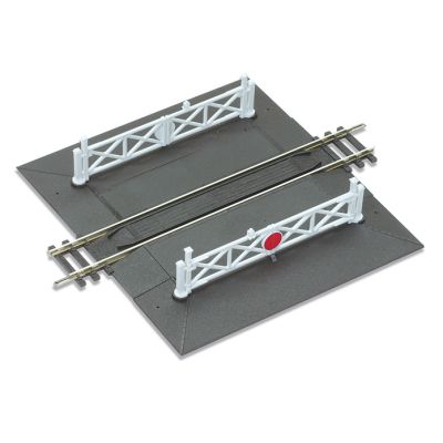PECO Setrack 00 Gauge Code 100 - Straight Level Crossing, complete with 2 ramps & 4 gates
