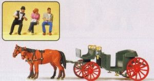 Horse Drawn Carriage (Open) Figure Set