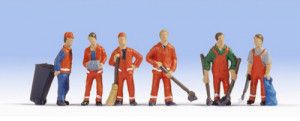 City Cleaners (6) and Accessories Figure Set