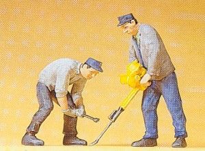 Track Workers with Tool/Spanner (2) Figure Set