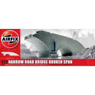 Resin Building Narrow Road Bridge Broken Span (1:76 Scale)