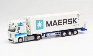 MB Actros Gigaspace Container Sideloader Trailer Maersk