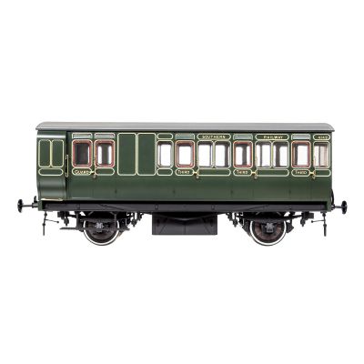 *Stroudley 4whl Brake 3rd Southern Lined Green 4142