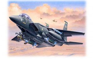 US F-15E Strike Eagle & Bombs Model Set (1:144 Scale)