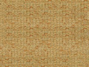 Yellow Brick 3D Cardboard Sheet 25x12.5cm