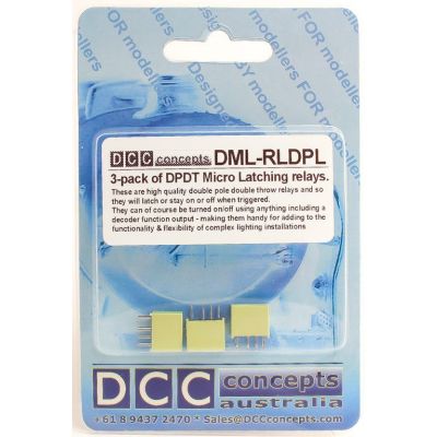 Relay DPDT Latching Type (3 Pack)