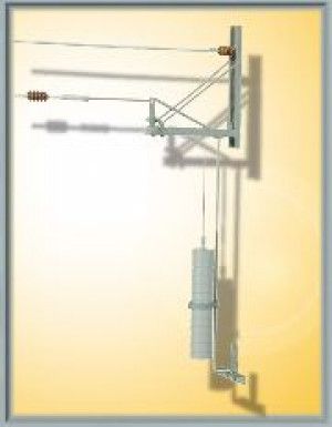 Catenary Self-Made Single Tensioning Mast with Lever