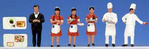 Japanese Dining Car Attendants (6) Figure Set