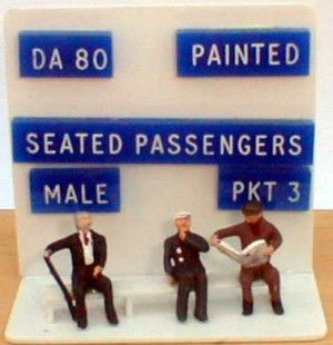 Male Seated Passengers (3) Figure Set
