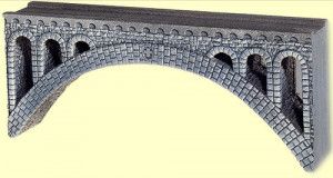 Rhone Viaduct Hard Foam 37x3.2x15cm