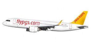 Snapfit Pegasus Airlines Airbus A320neo TC-NBA (1:200)