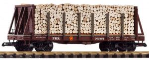 PRR Bulkhead Stake Wagon with Pulpwood Load 760804