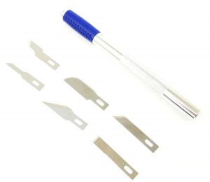 Soft Grip Craft Knife No.1 Set with 6 Blades