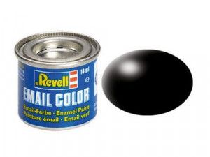Enamel Paint 'Email' (14ml) Solid Silk Matt Black