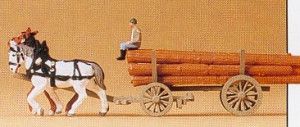 Horse Drawn Log Wagon