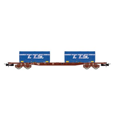SNCF S70 Container Wagon w/2x20' TTS Container Load V