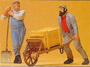 Track Workers with Fork/Cart (2) Figure Set