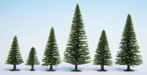Spruce (25) Hobby Trees 3.5-9cm