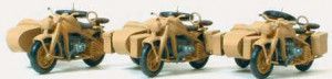 German Reich 1939-45 Zundapp Motorbike/Sidecars (3) Kit