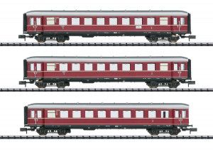 *DB Red Bamberg Coach Set (3) III (DCC-Fitted)