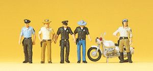 American Policemen (5) with Motorcycle Exclusive Figure Set