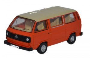 VW T25 Bus Ivory/Brilliant Orange